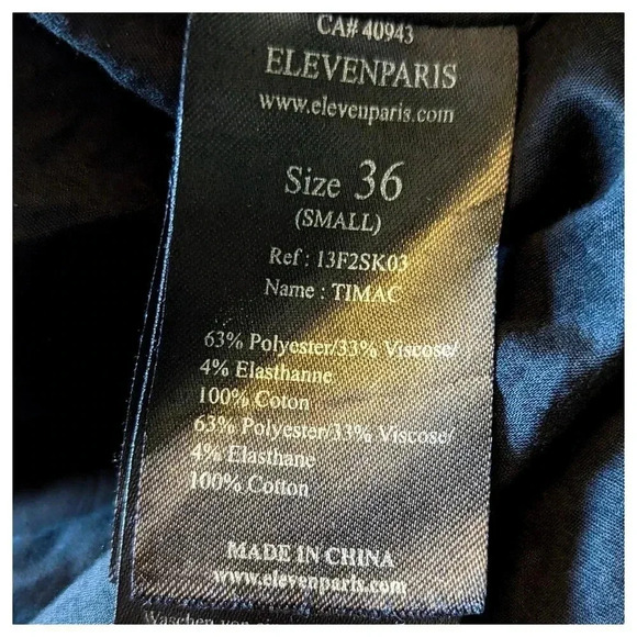 ELEVEN PARIS Faux Leather Circle Skirt Size 36 (S) - Picture 8 of 9